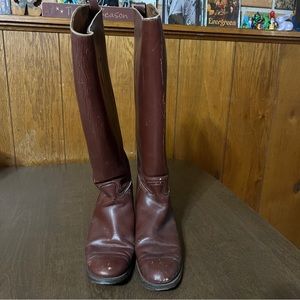 Beckwith's Boston 1532 6 awp Boots roughly Size 9 Heavily Damage brown Wear Peel